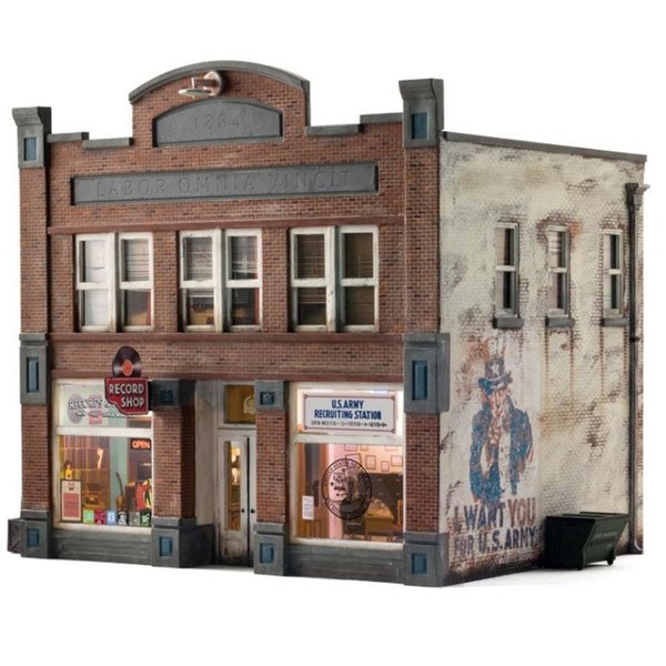 Woodland Scenics N Scale Records & Recruiting Building WOO4957
